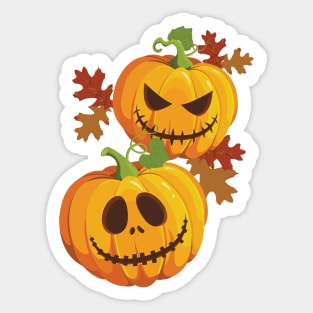 Halloween Jack O Lantern Oak Sweets Sticker